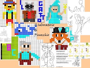 IL LABORATORIO COMPLETO DI PINOCCHIO coding, pixel art, 22 pagine (Copia)