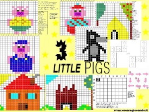 3 LITTLE PIGS, CODING, PIXEL ART, 11 SHEETS