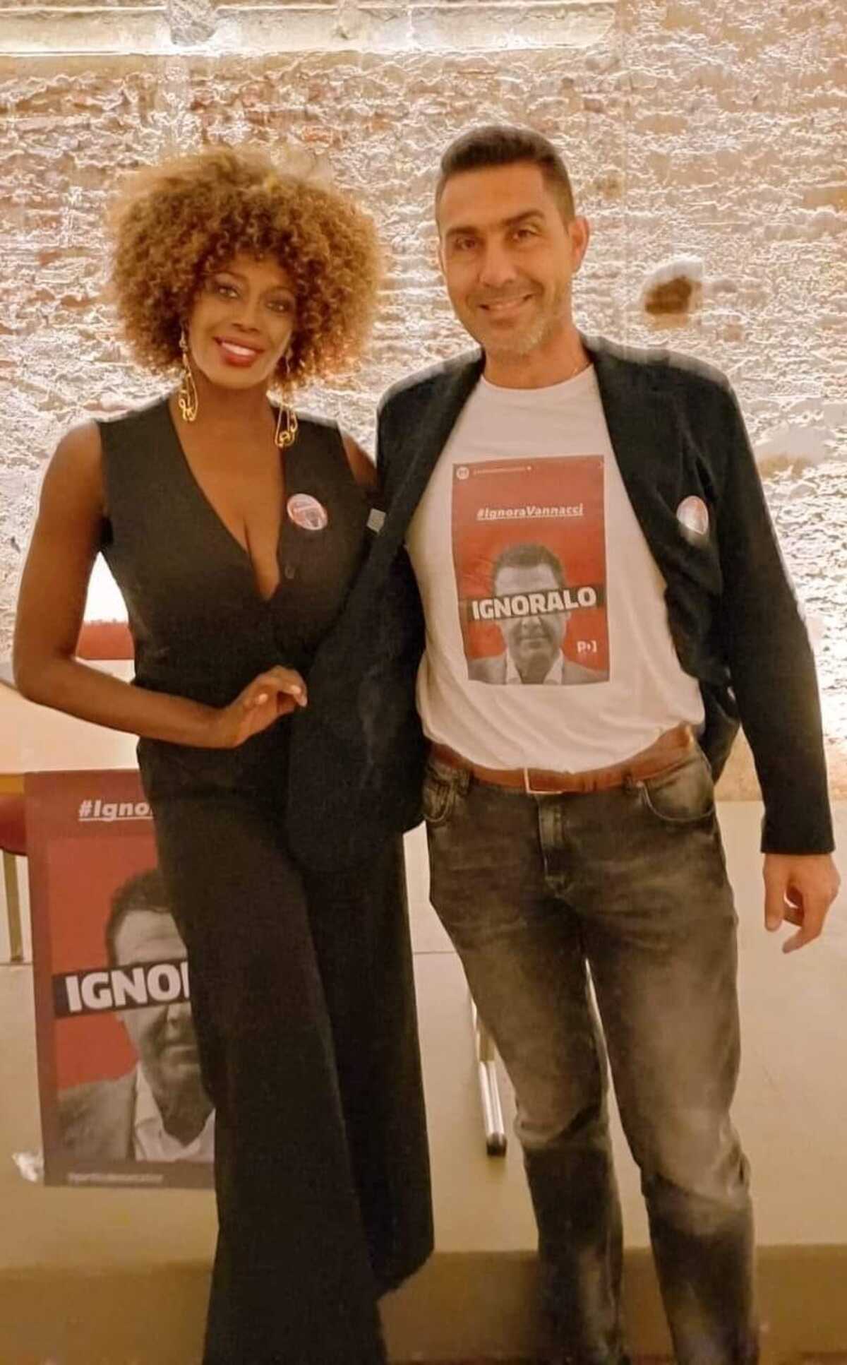 Roberto Vannacci e Sylvie Lumamba