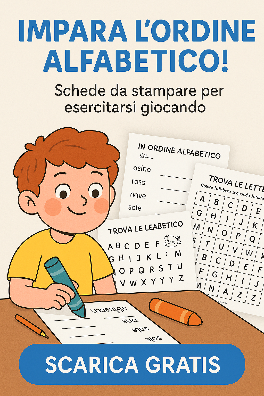 Scheda Ordine Alfabetico 1