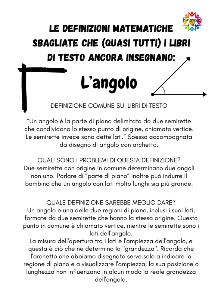 Le definizioni matematiche sbagliate che (quasi tutti) i libri di testo ancora insegnano 2 Le definizioni matematiche sbagliate che (quasi tutti) i libri di testo ancora insegnano
