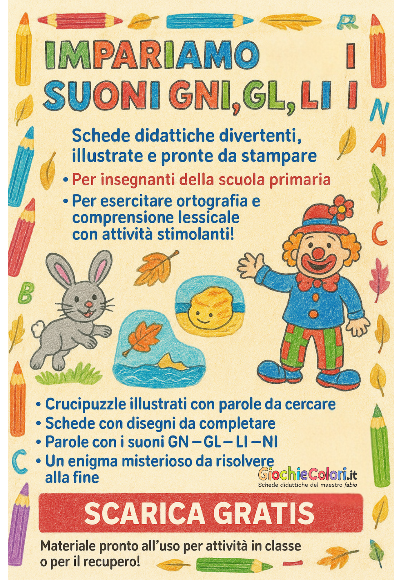 Copertina schede GNI GL LI NI