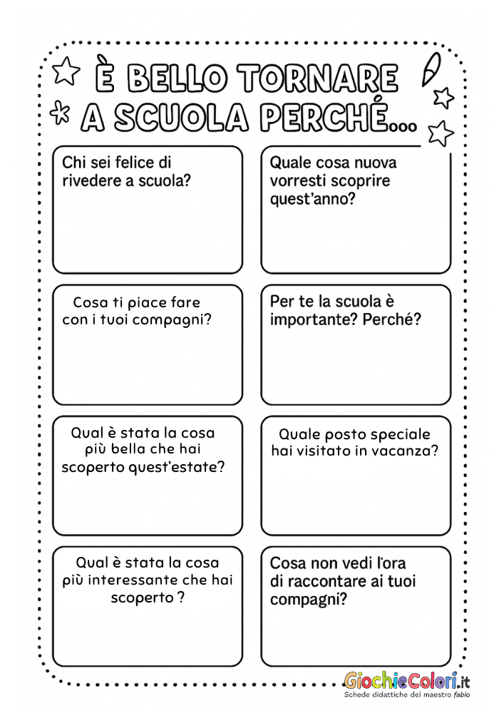 Anteprima scheda attività