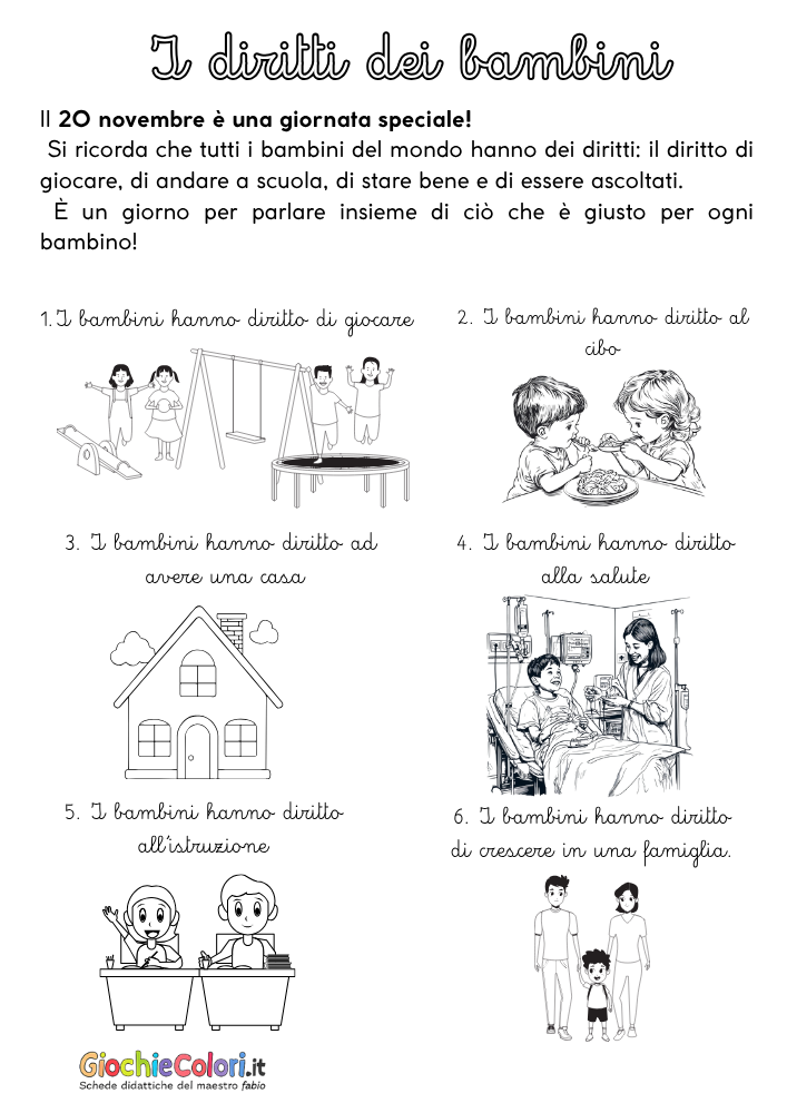 Scheda diritti bambini 2