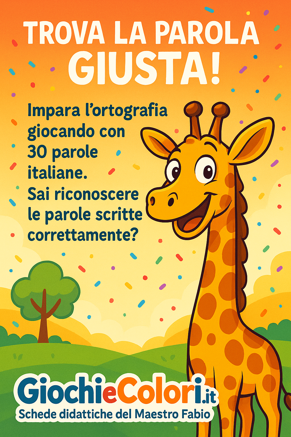 Gioco ortografico La parola segreta