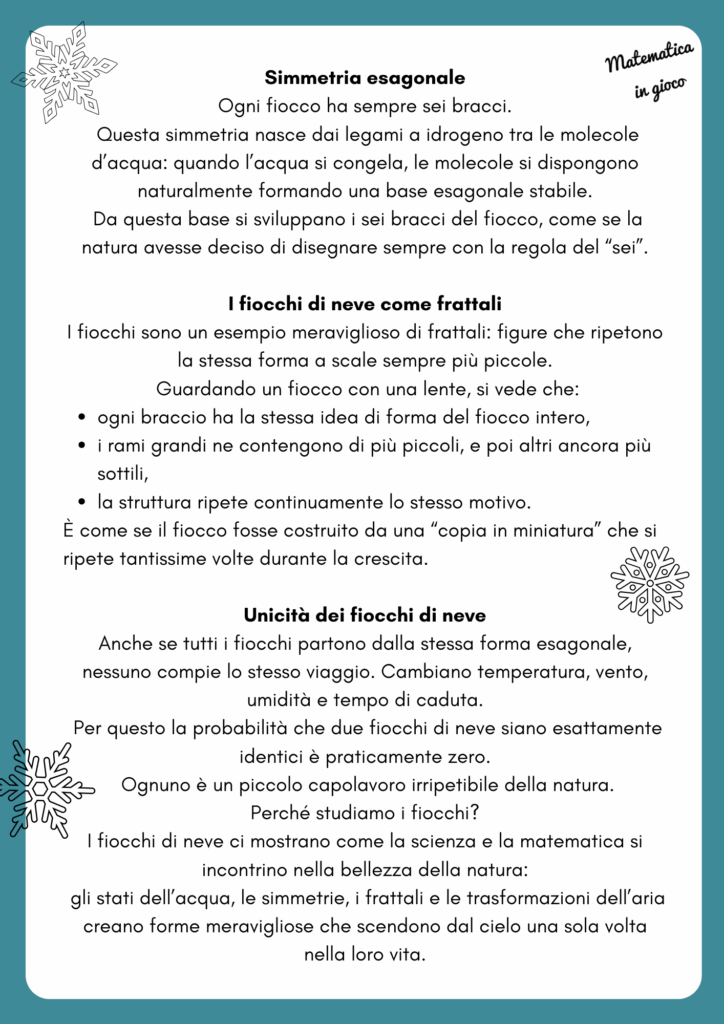 La matematica del fiocco di neve 18 La matematica del fiocco di neve