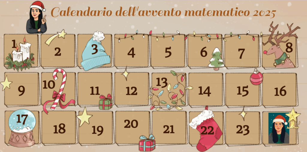 E' arrivato il Calendario Matematico dell'Avvento! 29 E' arrivato il Calendario Matematico dell'Avvento!