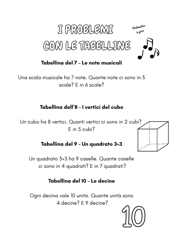 Tabelline & logica 6 Tabelline & logica