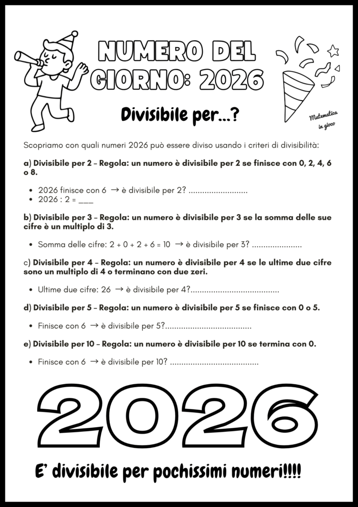 La matematica del 2026