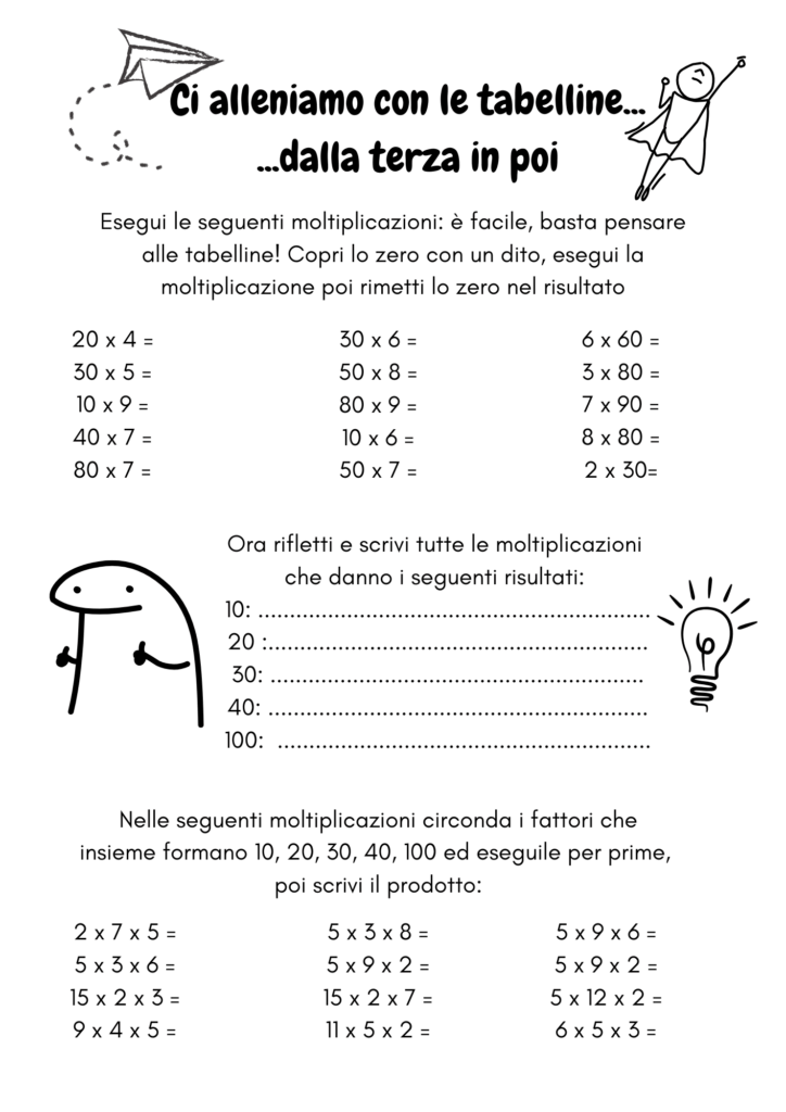 Tabelline & logica 8 Tabelline & logica
