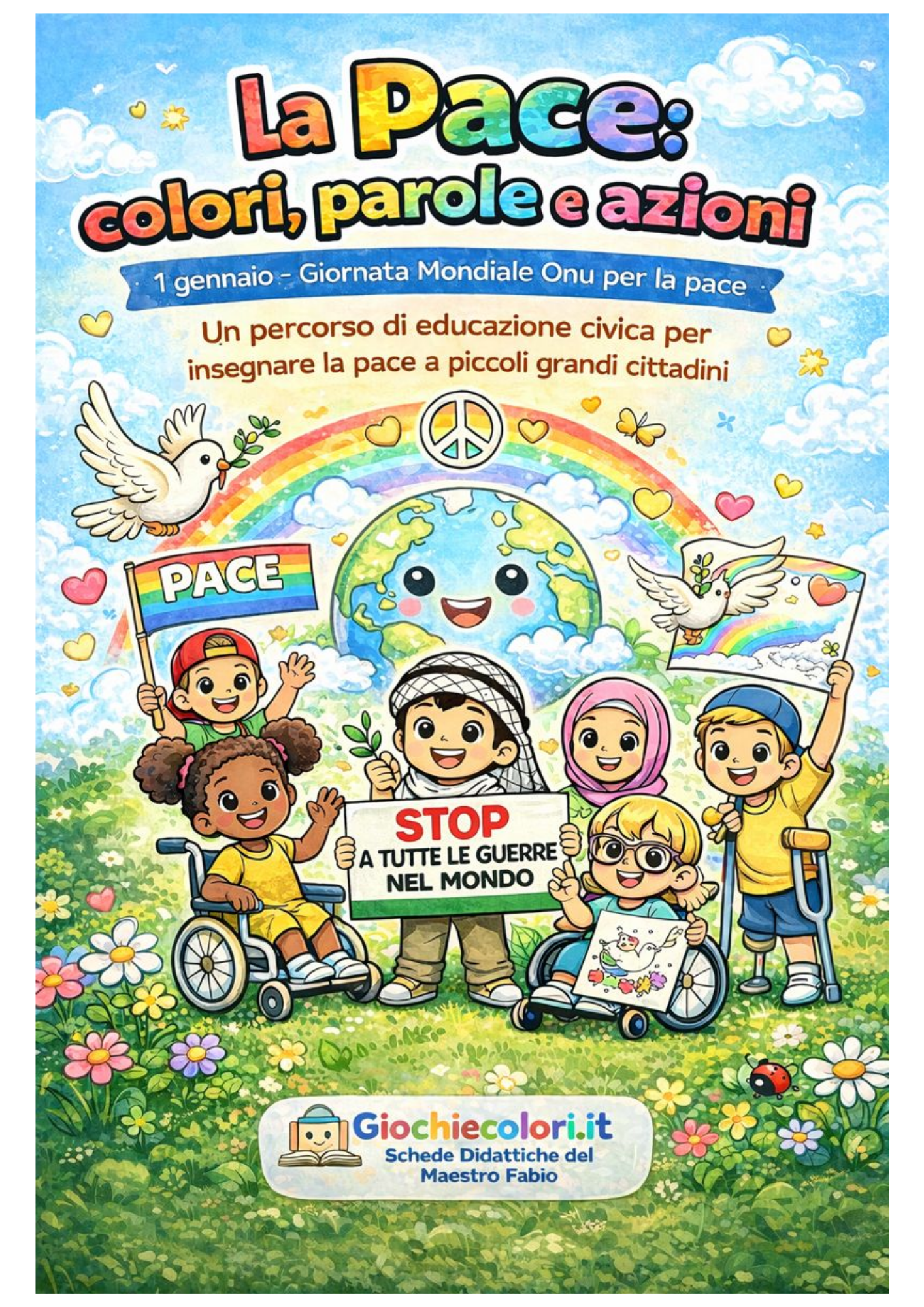 Copertina ebook La Pace: colori, parole e azioni